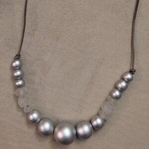 Silver Bauble Necklace